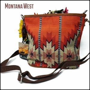 Montana West Aztec Canvas Crossbody Bag